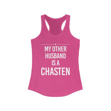 Load image into Gallery viewer, &quot;My Other Husband is a Chasten&quot; - Women&#39;s Ideal Racerback Tank - mayor-pete