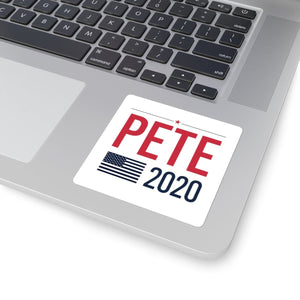 Pete 2020 Flag Square Stickers - mayor-pete