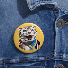 Load image into Gallery viewer, Happy Excited Cat - #TeamPete - Buttons