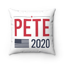 Load image into Gallery viewer, &quot;Buttigieg for Prezidieg!&quot; &amp; Pete2020 - Square Pillow - mayor-pete