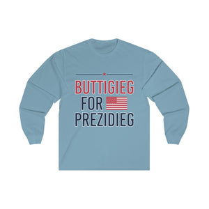 "Buttigieg for Prezidieg!" Unisex Jersey Long Sleeve Tee