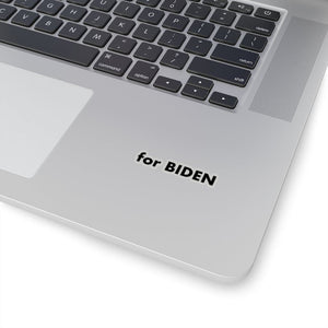 "for Biden" add-on Stickers in black