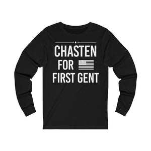 "Chasten for First Gent" - Unisex Jersey Long Sleeve Tee