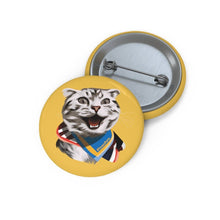 Load image into Gallery viewer, Happy Excited Cat - #TeamPete - Buttons