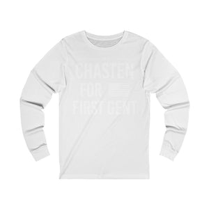 "Chasten for First Gent" - Unisex Jersey Long Sleeve Tee