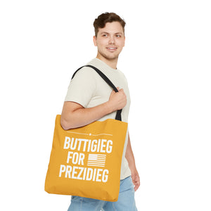 "Buttigieg for Prezidieg" - Heartland Yellow - Tote Bag