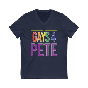 Gays 4 Pete Unisex Jersey Short Sleeve V-Neck Tee