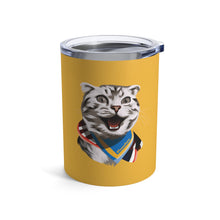 Load image into Gallery viewer, Happy Excited Cat - #TeamPete - Tumbler 10oz