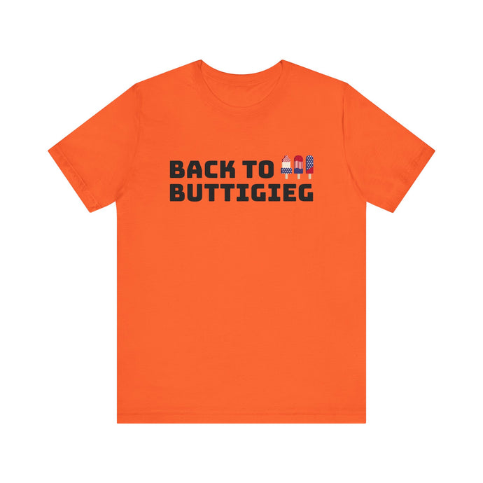 Back to Buttigieg! Unisex Jersey Short Sleeve Tee