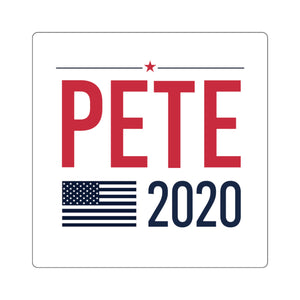 Pete 2020 Flag Square Stickers