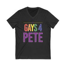 Load image into Gallery viewer, Gays 4 Pete Unisex Jersey Short Sleeve V-Neck Tee