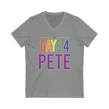 Load image into Gallery viewer, Gays 4 Pete Unisex Jersey Short Sleeve V-Neck Tee