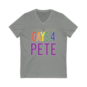 Gays 4 Pete Unisex Jersey Short Sleeve V-Neck Tee