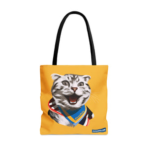 Happy Excited Cat - #TeamPete -  Tote Bag