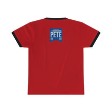 Load image into Gallery viewer, Buttigieg Batman - Pete Tag - Unisex Ringer Tee