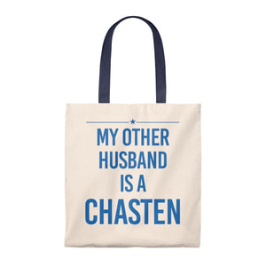 "My Other Husband is a Chasten" -  Tote Bag - Vintage - mayor-pete