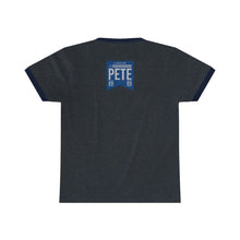 Load image into Gallery viewer, Buttigieg Batman - Pete Tag - Unisex Ringer Tee