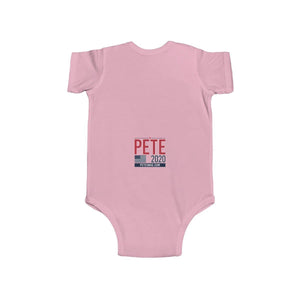 "Vote for Pedro Buttigieg!" Baby Onezie (unisex) - mayor-pete