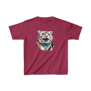 Happy Excited Cat - #TeamPete - Kids Tshirt