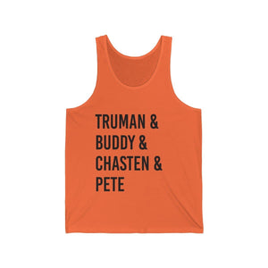"Truman & Buddy" -  Jersey Tank - mayor-pete
