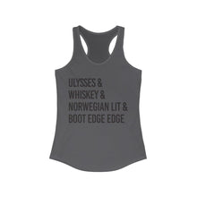 Load image into Gallery viewer, &quot;ULYSSES &amp; WHISKEY&quot; - Women&#39;s Ideal Racerback Tank - mayor-pete