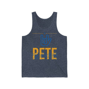 Love Pete ASL Jersey Tank - mayor-pete