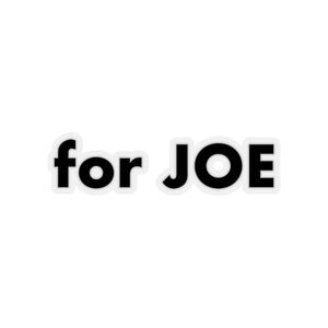 "for JOE" add-on Stickers in Black