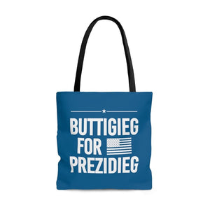 "Buttigieg for Prezidieg" - River Blue - Tote Bag