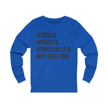 Load image into Gallery viewer, &quot;ULYSSES &amp; WHISKEY&quot; - Unisex Jersey Long Sleeve Tee - mayor-pete