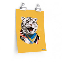 Load image into Gallery viewer, Happy Excited Cat Poster