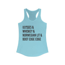 Load image into Gallery viewer, &quot;ULYSSES &amp; WHISKEY&quot; - Women&#39;s Ideal Racerback Tank - mayor-pete