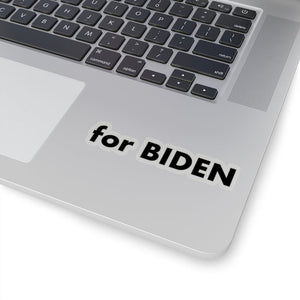 "for Biden" add-on Stickers in black