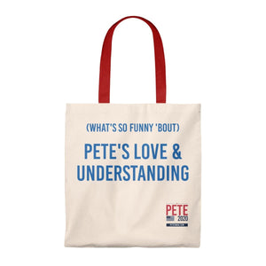 "Pete's Love & Understanding" -  Tote Bag - Vintage - mayor-pete