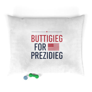 "Buttigieg for Prezidieg!" Pet Bed - mayor-pete