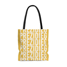 Load image into Gallery viewer, &quot;Prezidieg all over&quot; - Heartland Yellow - Tote Bag