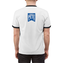 Load image into Gallery viewer, Buttigieg Batman - Pete Tag - Unisex Ringer Tee