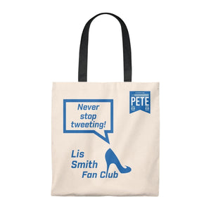 Never Stop Tweeting! -  Tote Bag - Vintage - mayor-pete