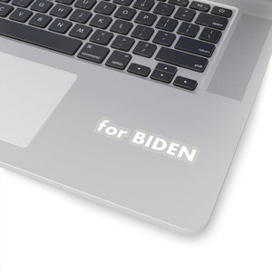 "for Biden" add-on Stickers in White