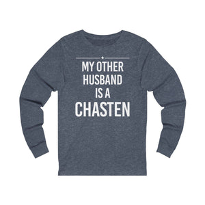 "My Other husband is a Chasten" - Unisex Jersey Long Sleeve Tee - mayor-pete