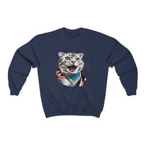 Happy Excited Cat - #TeamPete - Sweatshirt