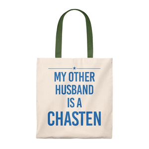 "My Other Husband is a Chasten" -  Tote Bag - Vintage - mayor-pete