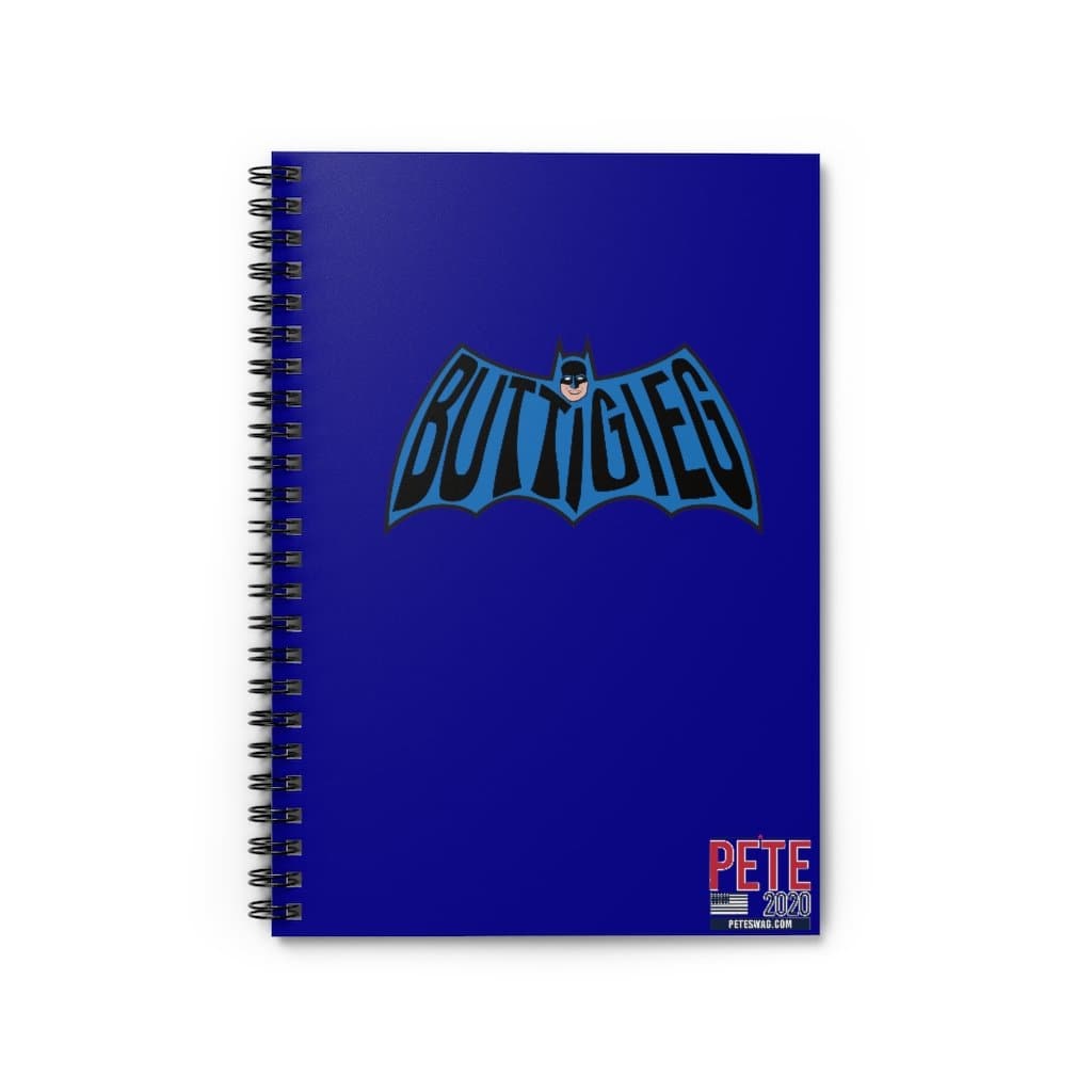 Buttigieg Batman - Spiral Notebook - Ruled Line