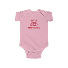 Load image into Gallery viewer, &quot;Vote for Pedro Buttigieg!&quot; Baby Onezie (unisex) - mayor-pete