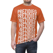 Load image into Gallery viewer, &quot;Prezidieg all over&quot; - Rust Belt - Cut &amp; Sew Tee