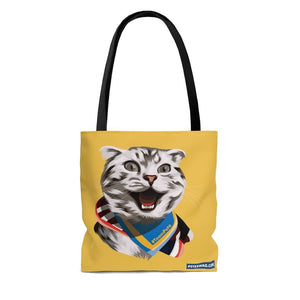 Happy Excited Cat - #TeamPete -  Tote Bag