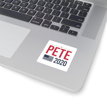 Load image into Gallery viewer, Pete 2020 Flag Square Stickers - mayor-pete