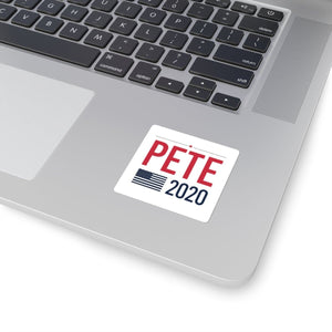 Pete 2020 Flag Square Stickers - mayor-pete