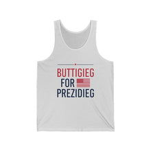 Load image into Gallery viewer, &quot;Buttigieg for Prezidieg!&quot; Jersey Tank - mayor-pete