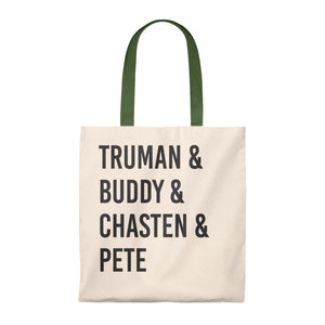 "Truman & Buddy" -  Tote Bag - Vintage - mayor-pete