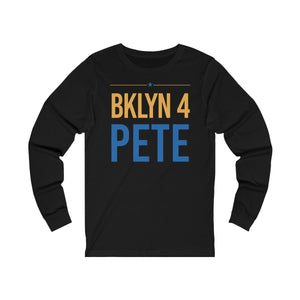 "BKLYN 4 Pete" Unisex Jersey Long Sleeve Tee - mayor-pete
